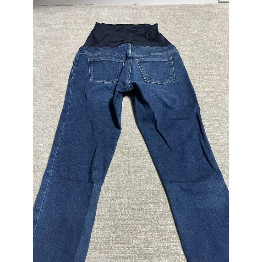 Isabel Maternity Jeggings Women's 2 Blue Dark Belly Support